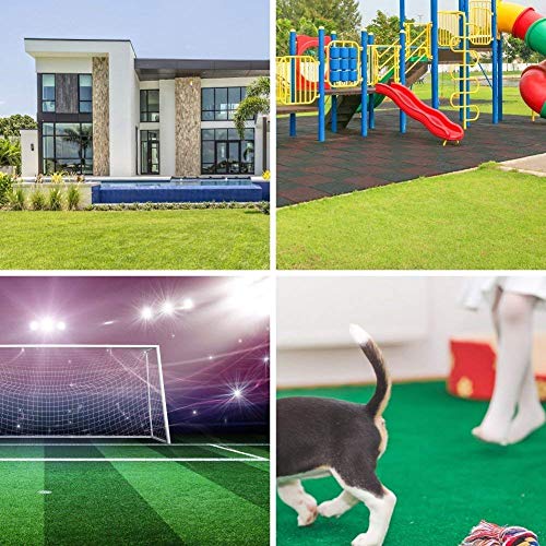 0.8" Pile Height Artificial Grass Turf 9FTX15FT(135 Square FT), Indoor Outdoor Pet Dog Synthetic Grass Mat Rug Carpet for Garden Backyard Balcony