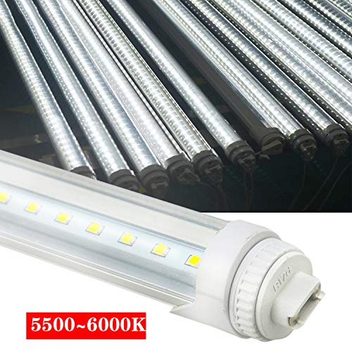LED Tube Light,R17D 5FT 24W F60T12/CW/HO,Vending Cooler Freezer Fluorescent Replacement (10-Pack 5500k)
