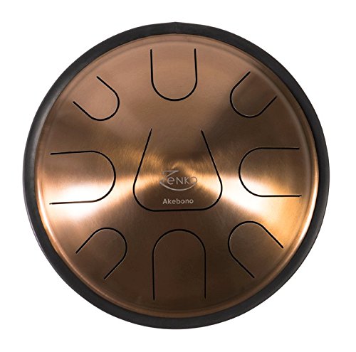 ZENKO AKEBONO - Steel Tongue Drum - 9 tones - Intuitive musical instrument - Deluxe gig bag, support and mallets included