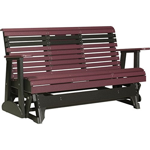 LuxCraft Rollback Recycled Plastic 5ft. Patio Glider