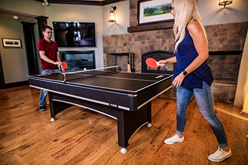 Triumph Phoenix 7’ Billiard Table with Table Tennis Conversion Top for a Game of Pool or an Action-Packed Table Tennis Match