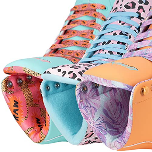 Lenexa Savanna Roller Skates for Ladies - Indoor/Outdoor Quad Skates for Women and Girls (Pink, Ladies 6)