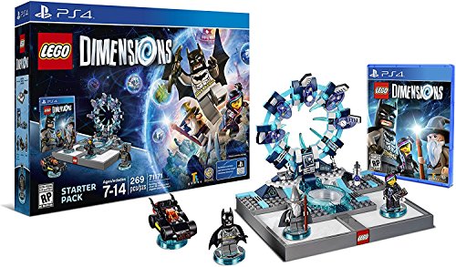 Lego Dimensions Ghostbusters Starter Pack + Peter Venkman Level Pack + Slimer + Stay Puft Fun Packs for Playstation 4 or PS4 Pro Console