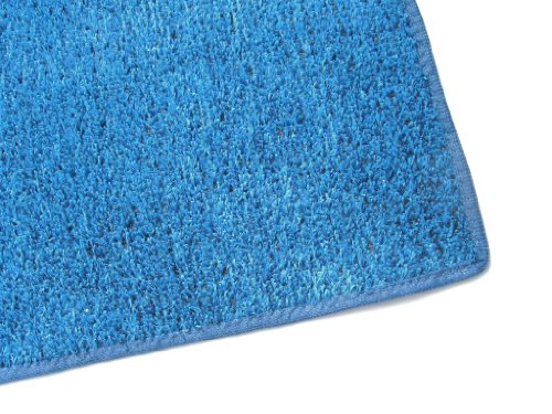 12'X24' - BLUE - 1/4" Thick - 8 oz. Artificial Grass Turf Carpet Indoor / Outdoor Area Rug. Premium Nylon Fabric FINISHED EDGES .UV-Protected - weather and Fade-resistant ,100% UV olefin. Light Weight Marine Backing. MANY SIZES and Shapes. Rectangles, Squ