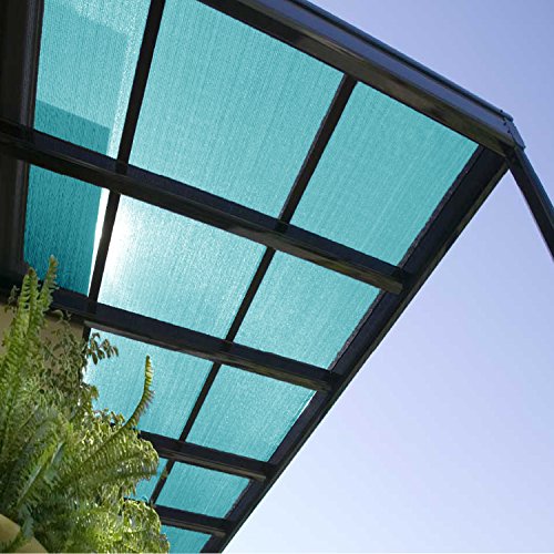 E&K Sunrise 12 x 108 Turquoise Green Sun Shade Fabric Sunblock Shade Cloth Roll 95% UV Resistant Mesh Netting Cover