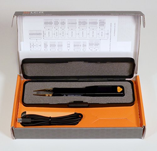LCR Research Pro1-100KHz LCR Meter with 0.1% Accuracy/ESR Meter/Smart SMD Tweezers/with Spare Test Tips