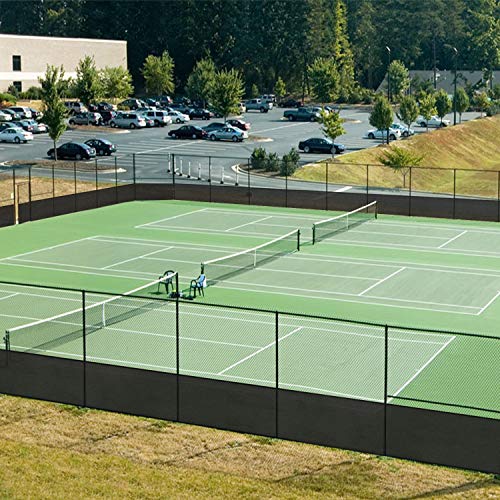 TANG Sunshades Depot 8'FTx60'FT Black Privacy Fence Screen Temporary Fence Screen 150 GSM, Heavy Duty Windscreen Fence Netting Fence Cover, 88% Privacy Blockage Excellent Airflow 3 Years Warranty