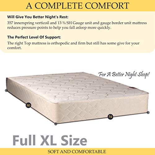 Spring Solution Medium Mattress, Full XL Size