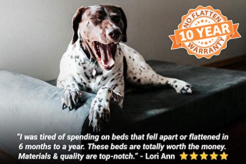 Big Barker 7in Orthopedic Dog Bed with Pillow Top Dog Beds XXL Size Dog Breeds Removable Durable Microfiber Cover