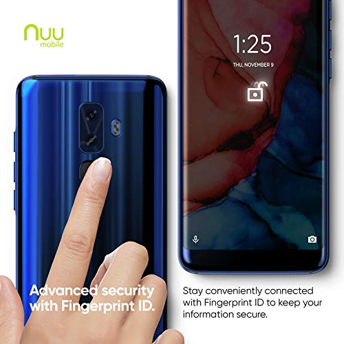 NUU Mobile G3 Unlocked Cell Phone 64GB + 4GB RAM - 5.7" Android Smartphone - Ruby Red