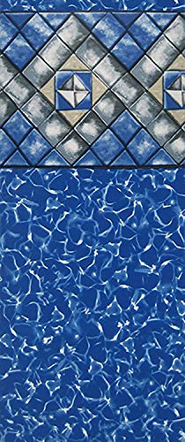 Smartline Manor 18-Foot-by-33-Foot Oval Pool Liner | UniBead Style | 52-Inch Wall Height | 20 Gauge Virgin Vinyl Material | Heavy-Duty Liners | Designed for Steel Sided Above-Ground Swimming Pools