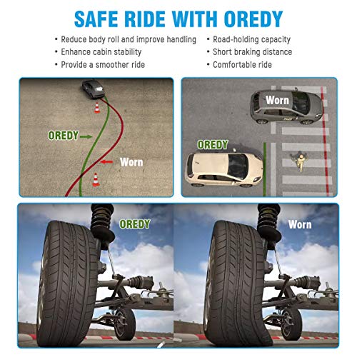 OREDY Shocks and Struts 11300 171358 ST8605 2PCS Front Pair Left and Right Complete Shocks Struts Coil Spring Assembly
