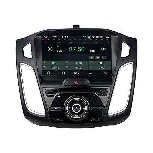 KUNFINE Android 10 Octa Core 4G Ram 32GB ROM Autoradio GPS Navigation DVD Multimedia Player Steering Wheel Control Headunit Stereo for Ford Focus 2015-2018