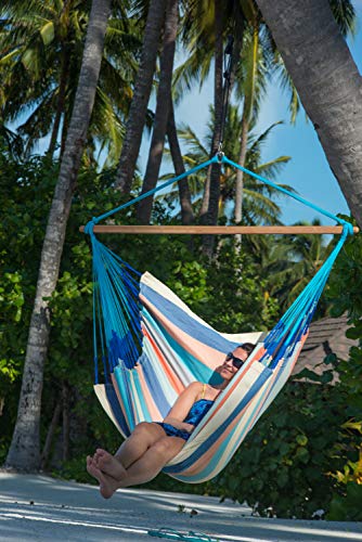 LA SIESTA Domingo Dolphin - Weather-Resistant Outdoor Kingsize Hammock Chair with CasaMount Suspension Kit