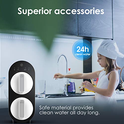 Waterdrop Reverse Osmosis Water Filtration System TDS Reduction 400 GPD Fast Flow Tankless FCC Listed 1:1 Drain Ratio USA Tech Support