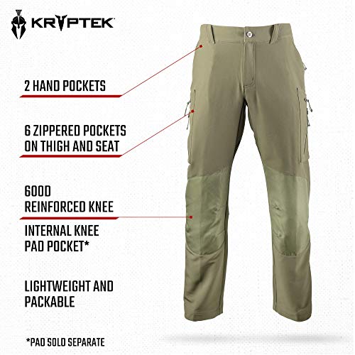 Kryptek Men's Standard Alaios Pant, Ranger Green, 34X32