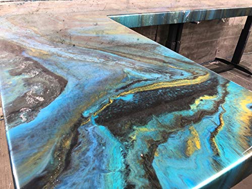 Epoxy Resin Crystal Clear with Nano Glass Technology for Extreme Durability and Scratch Resistance. 3 Gallon Kit. Industrial Grade Super Gloss.