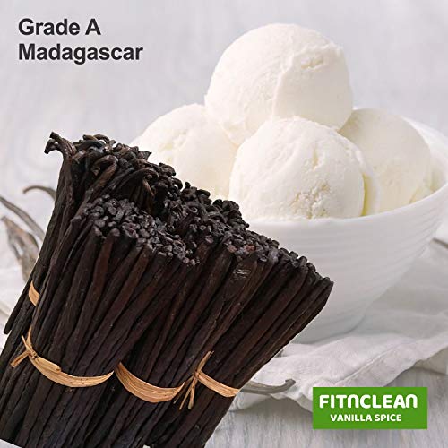 1 Lb Madagascar Vanilla Beans Grade A Bourbon| By the Weight (1 Pound) Bulk 6"-8" for Extract and Cooking by FITNCLEAN VANILLA| 16 Ounces Fresh NON-GMO Whole Gourmet Pods