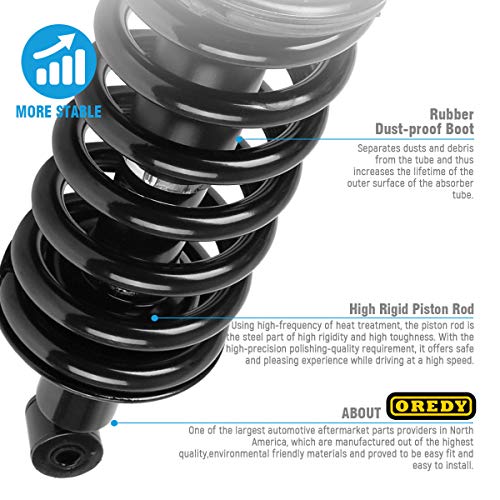 OREDY Shocks and Struts 11300 171358 ST8605 2PCS Front Pair Left and Right Complete Shocks Struts Coil Spring Assembly