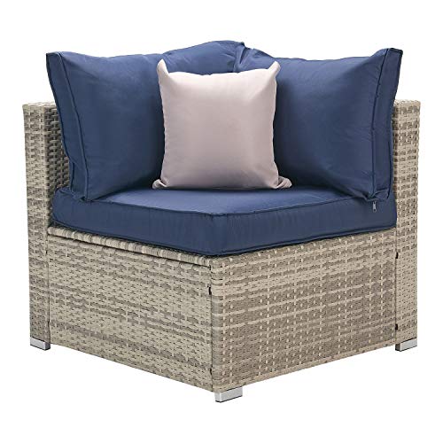 Laurel Canyon Patio Conversation Sets with Cushions Grey