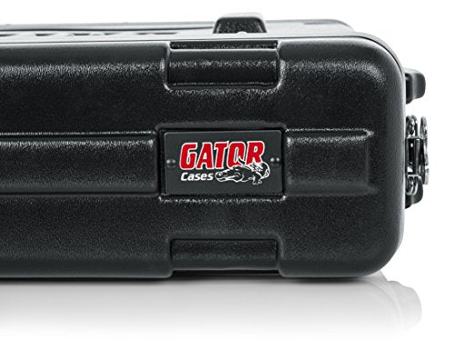 Gator Cases Lightweight Molded 2U Rack Case with Heavy Duty Latches; Shallow 14.25" depth (GR-2S)