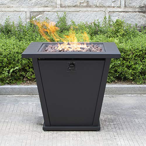 Bond Manufacturing 51843 28in Olivera Fire Table, Black