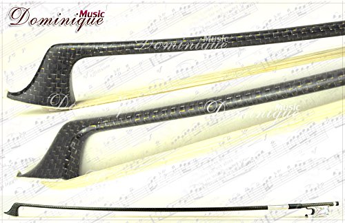 D Z Strad Cello Bow - Model 856 - Carbon Fiber Bow with Traditional Frog made from Polished Premium Abalone