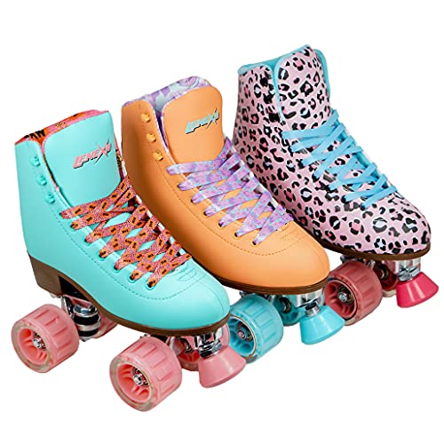 Lenexa Savanna Roller Skates for Ladies - Indoor/Outdoor Quad Skates for Women and Girls (Pink, Ladies 6)