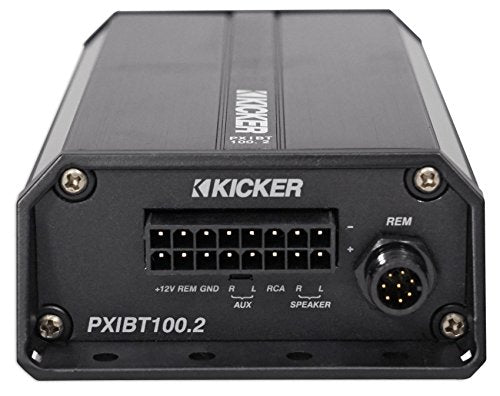 Kicker PXIBT100.2 - 2x50-Watt Full-Range Amplifier/Controller w/ Bluetooth Interface