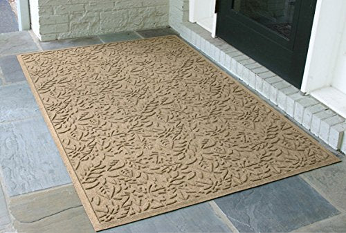 American Floor Mats Waterhog Fall Day Designer Bordeaux 3' x 7' Entrance Floor Mat with Gripper Backing