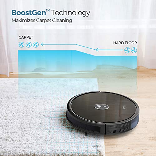 1600Pa Robot Vacuum, dser Robotic Vacuum Cleaner, Self-Charging with 2 Boundary Strips, Quiet, Cleans Carpets and Pet Hair (RoboGeek 20T)