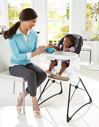 Fisher-Price Jonathan Adler Deluxe High Chair, Black/White