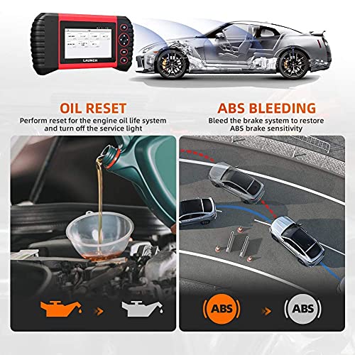 LAUNCH Scan Tool CRP Touch PRO Elite 2021 Newest All System Diagnostic Scanner Tool, 7 Reset Services Oil SAS EBP BMS DPF ABS Bleeding Throttle Adaptation Auto VIN 7.0 Android, One-Click Free Update