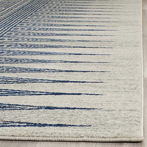 Safavieh Evoke Collection EVK226C Modern Bohemian Area Rug, 8' x 10', Ivory/Blue