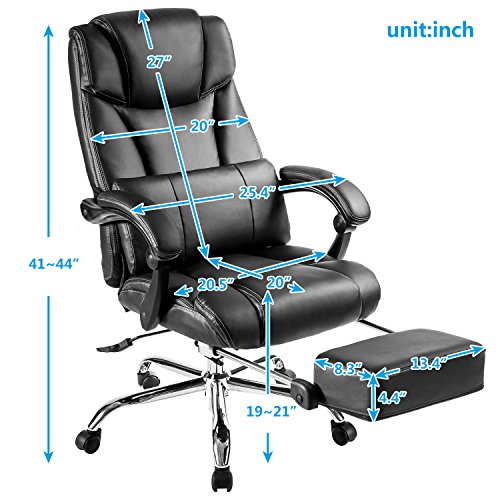 170 Degree Reclining Ergonomic Office Chair JULYFOX Adjustable High Back Gaming Chair