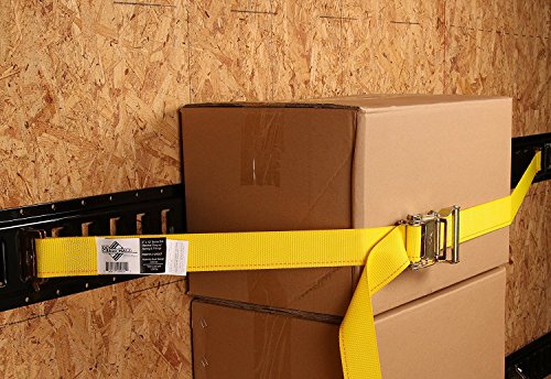 Five 8-ft E Track Tie-Down Rail Powder Coated Steel ETrack Horizontal Pack Of 5 Bolt-On For Cargo Pickups Trucks Trailers Vans