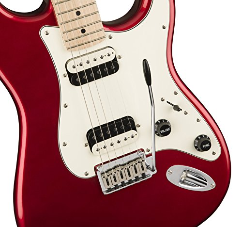 Squier by Fender Contemporary Stratocaster Electric Guitar - HH - Maple Fingerboard - Dark Metallic Red