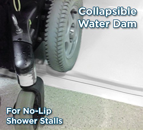 StayDry Systems Collapsible Water Dam (100) (Water Stopper, ADA Wheelchair Accessible Shower Threshold)