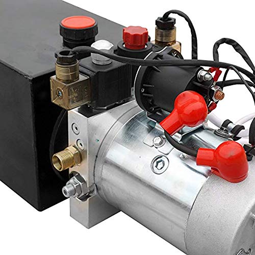 Fisters trailer pump 3 Quart 12V electric Hydraulic Power Double/single acting Power-Up Supply Unit for Dump Truck(3 Quart Double Acting)