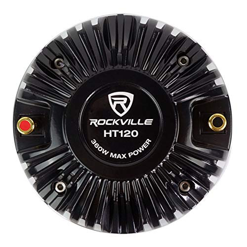 2 Rockville HT120 2" 360w Car/Pro Aluminum Horn Titanium Tweeters 2" Voice Coils
