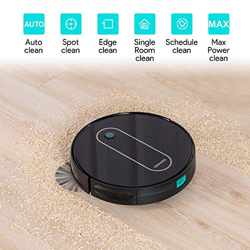 DEENKEE DK600 Robot Vacuum,1500Pa High Suction,2.8" Super-Thin,6 Cleaning Modes
