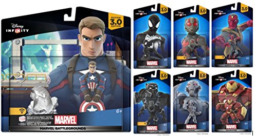 Disney Infinity 3.0 Marvel Battlegrounds Playset Themed Bundle