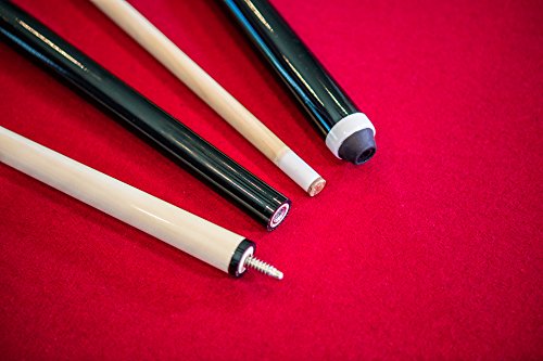 Mizerak Donovan II 8' Billiard Table with 2 Cues, Set of Billiard Balls, Triangle Brush and 2 Chalk