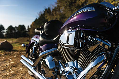 Kuryakyn 9461 Pro-R Hypercharger Air Cleaner/Filter for Metric Cruisers: 2002-08 Honda VTX1800 Motorcycles, Chrome