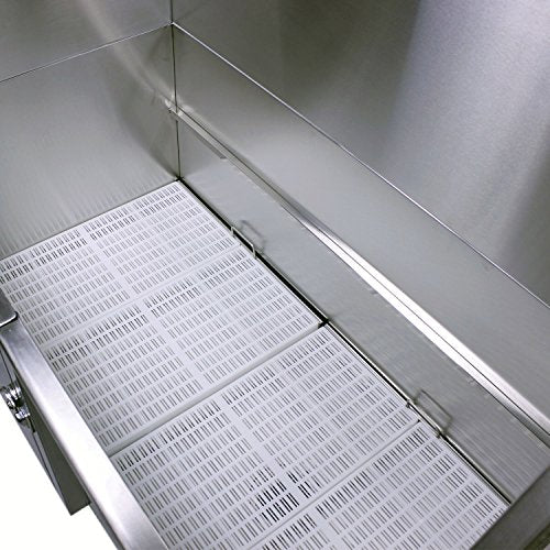 Flying Pig Grooming 50" Stainless Steel Pet Dog Bath Tub with Faucet (Left Door/Right Drain), 50 x 27 x 58