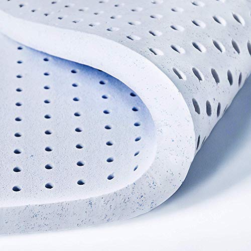 ViscoSoft Pillow Top Latex Mattress Topper Twin XL | Serene 3 Inch Gel Latex Mattress Pad & Cover