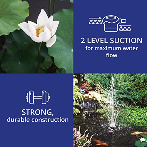 Laguna Max-Flo 2400 Electronic Waterfall and Filter Pump for Ponds Up to 4800-Gallon