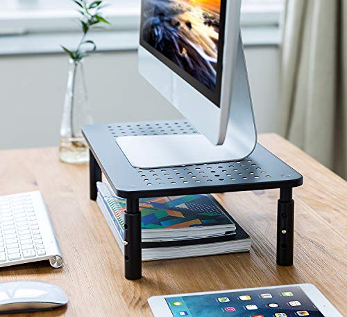 14 Pack Metal Monitor and Laptop Height Adjustable Stand Vented Metal Multi-Pack Lots by Husky Mounts (14 Pack)