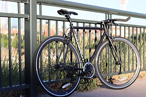 Big Shot Bikes Dublin Black Fixie Track Bike Fixed Gear Men Women Rider Height 5'11" to 6'3" Large