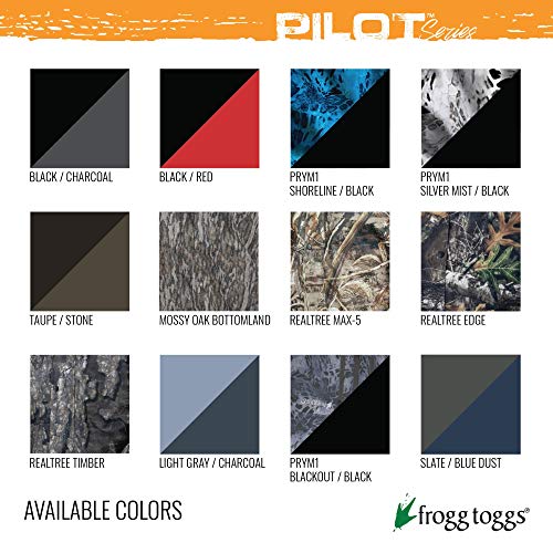 FROGG TOGGS Men's Pilot II Guide Waterproof Breathable Rain Bib, Realtree Edge, 3X-Large (PF93160)